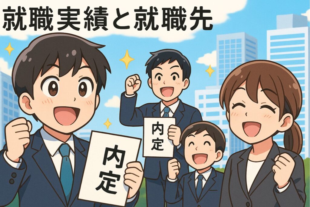 就職実績と就職先