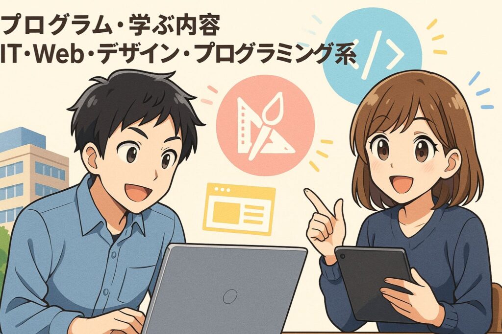 プログラム・学ぶ内容|IT・Web・デザイン・プログラミング系の情報