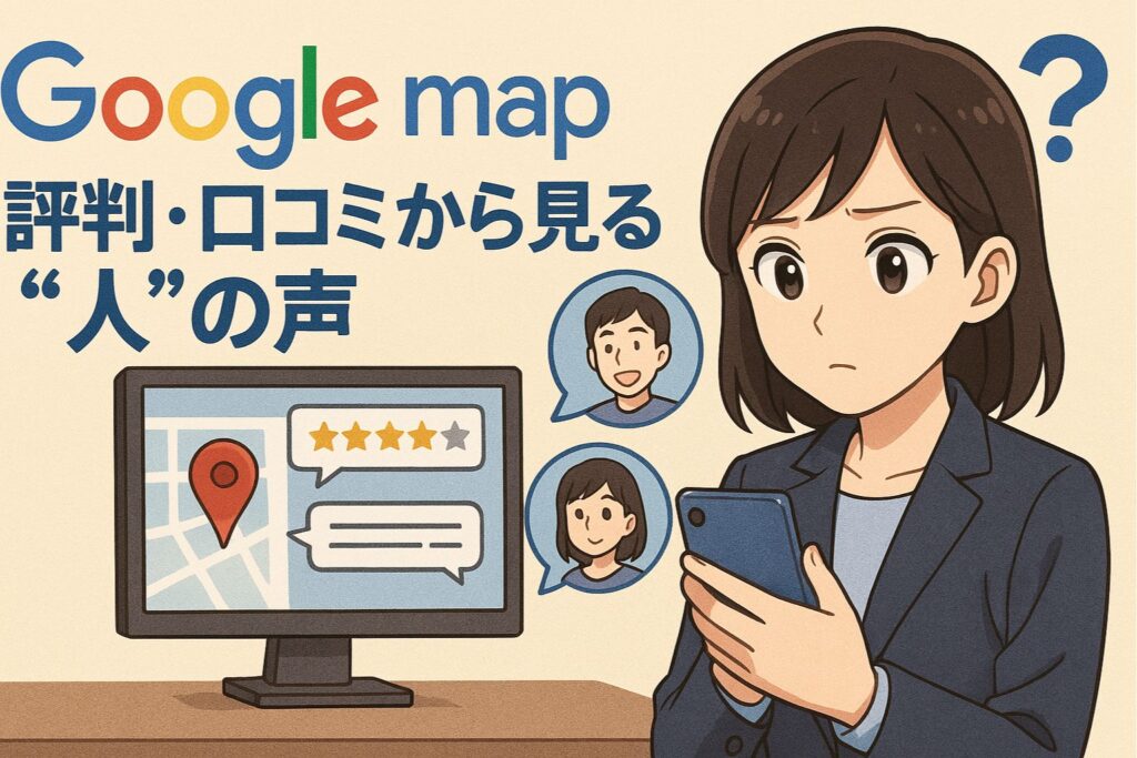 Google mapの評判・口コミから見る“人”の声
