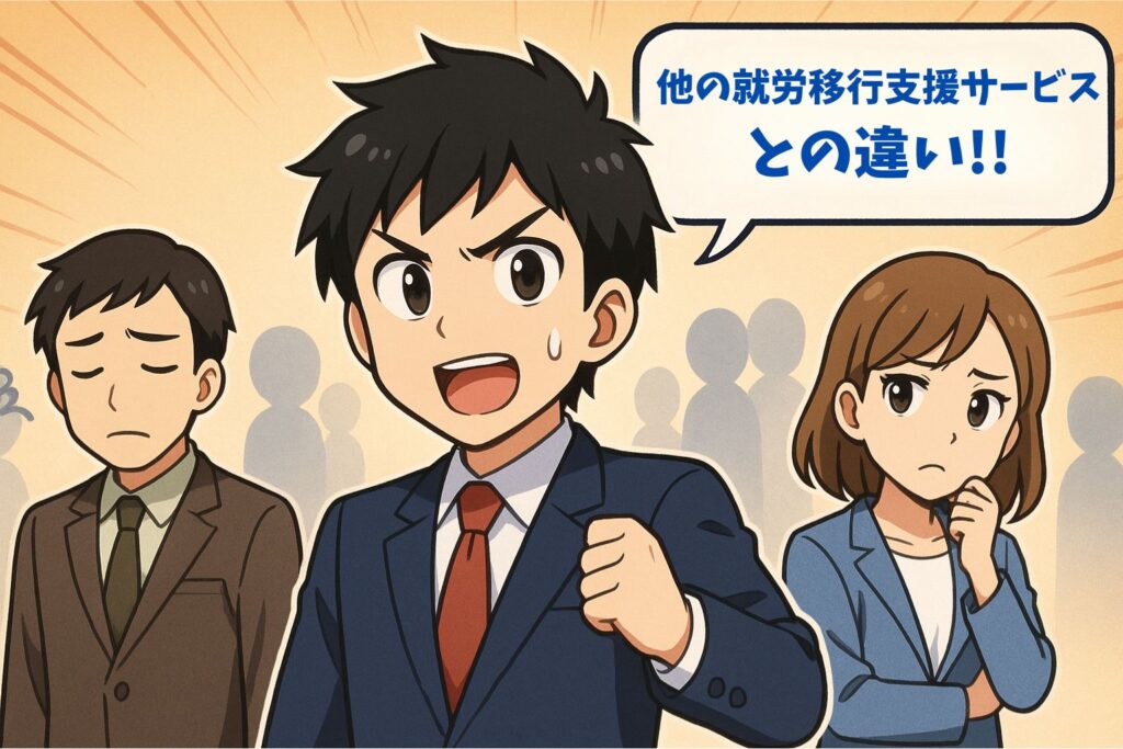 他の就労移行支援サービスとの違い