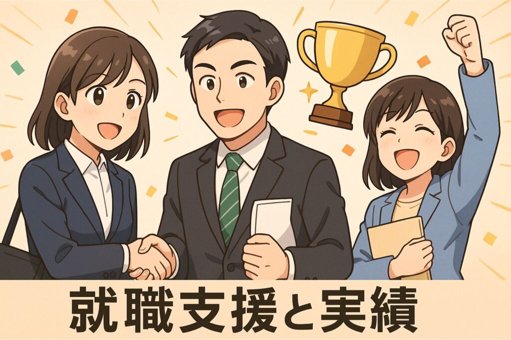 就職支援と実績