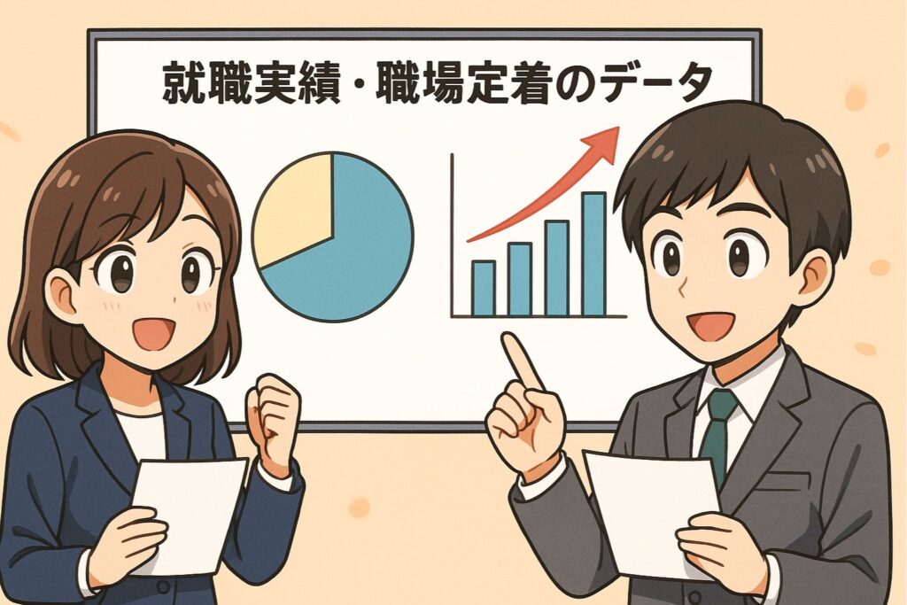就職実績・職場定着のデータ