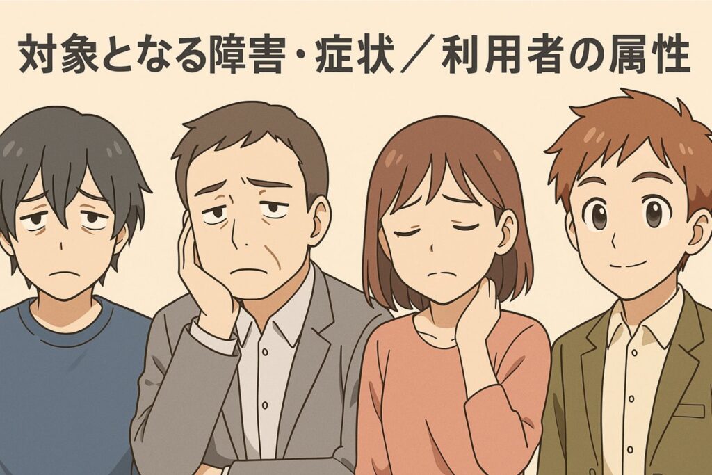 対象となる障害・症状／利用者の属性