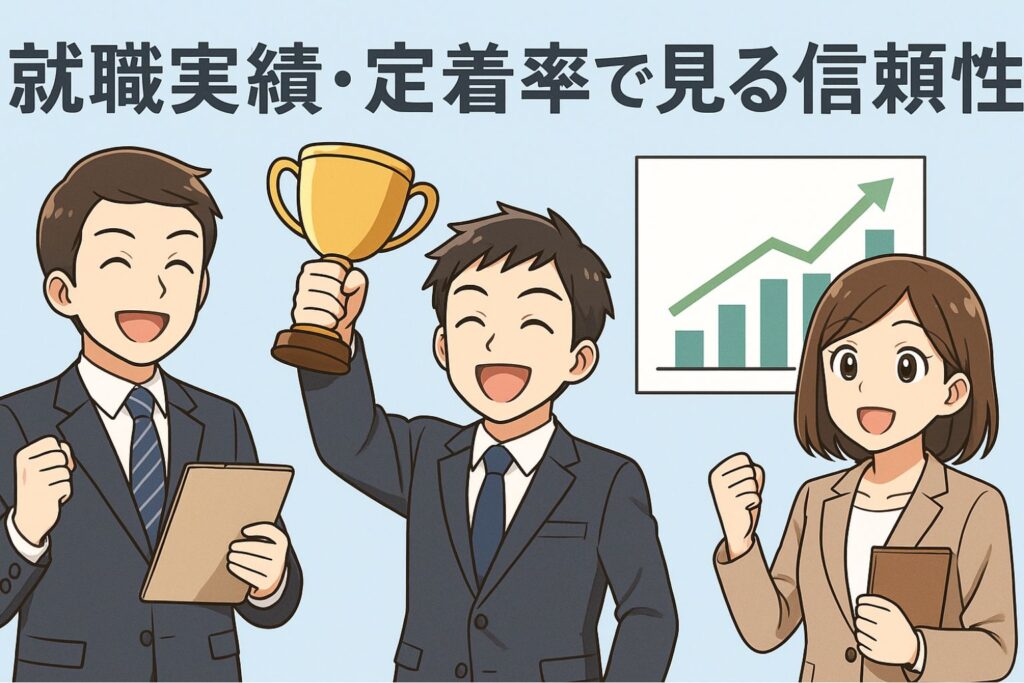 就職実績・定着率で見る信頼性