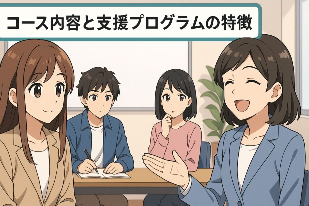コース内容と支援プログラムの特徴