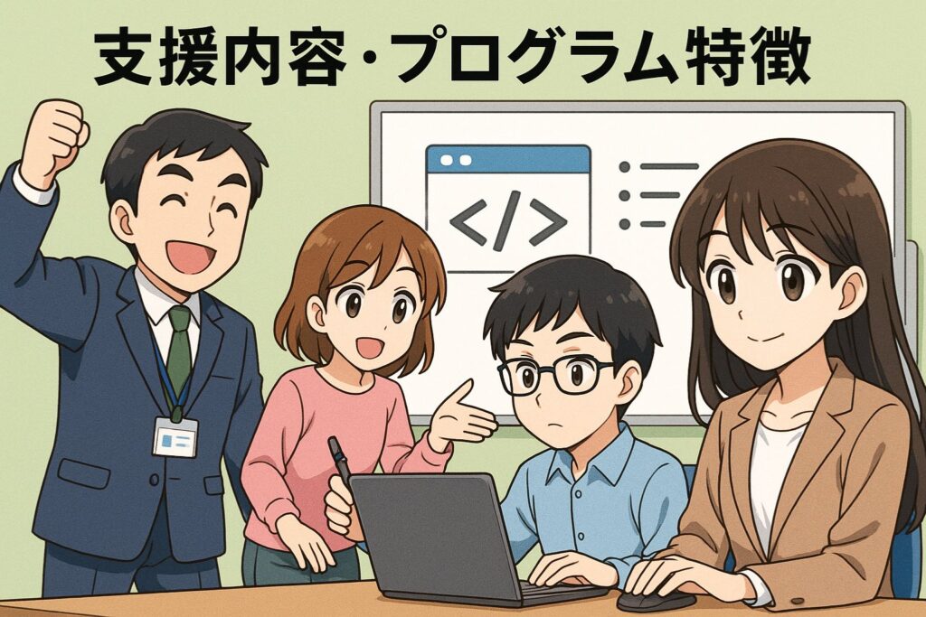 支援内容・プログラム特徴