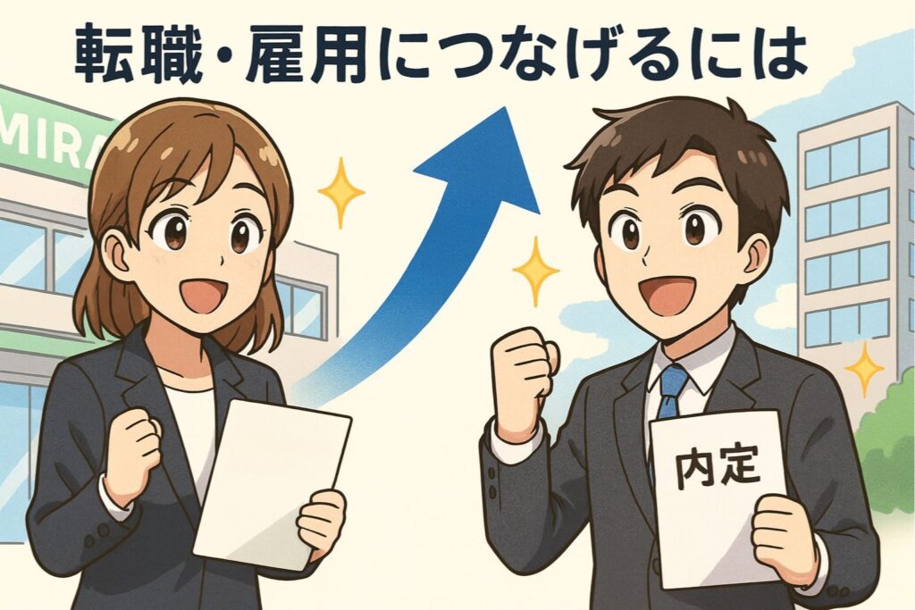 ミラトレを活かして転職・雇用につなげるには