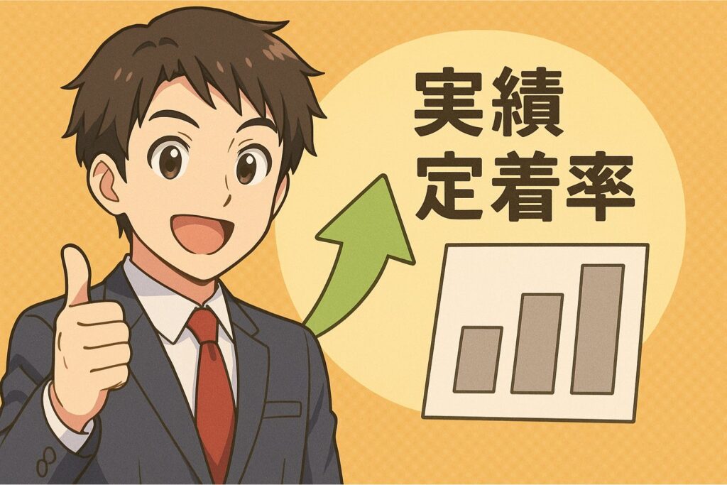 実績・定着率