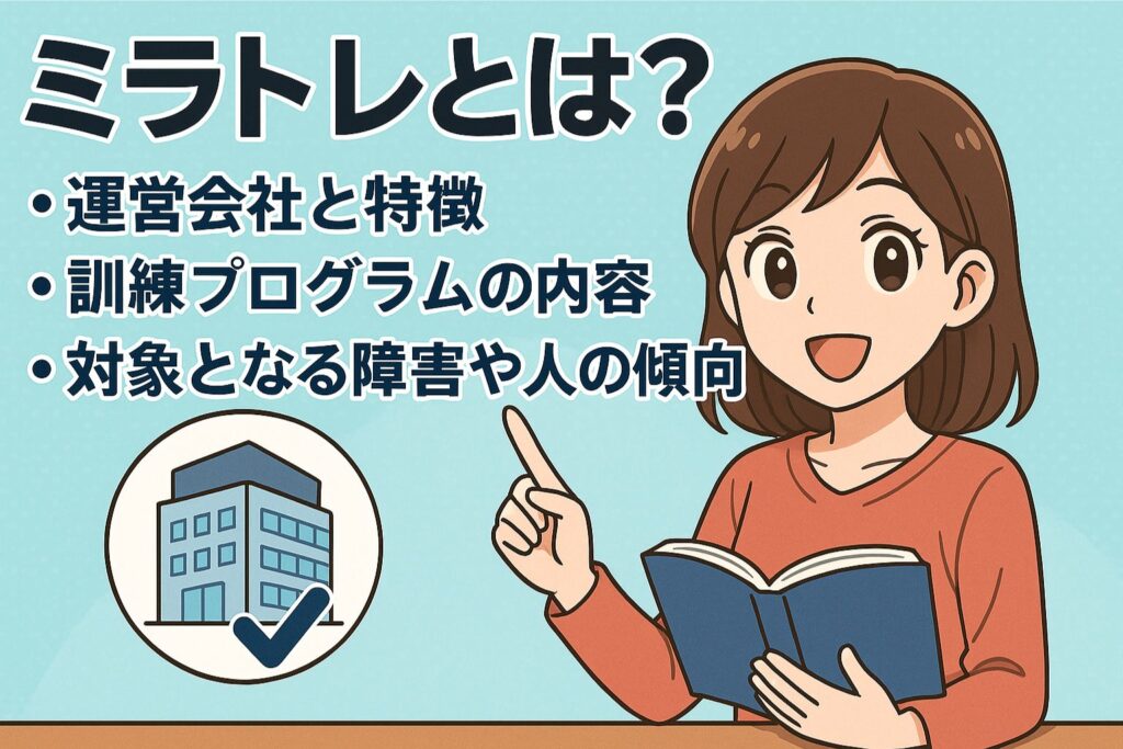 ミラトレとは？　どんな就労移行支援事業所か？