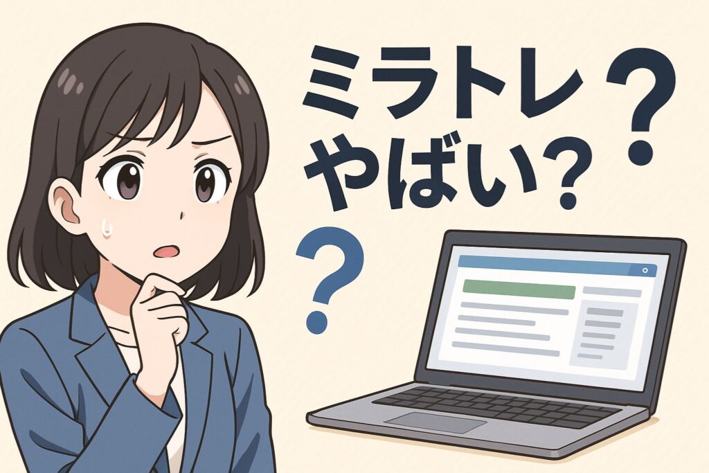 「ミラトレ やばい？」と言われる理由・疑問点を確認